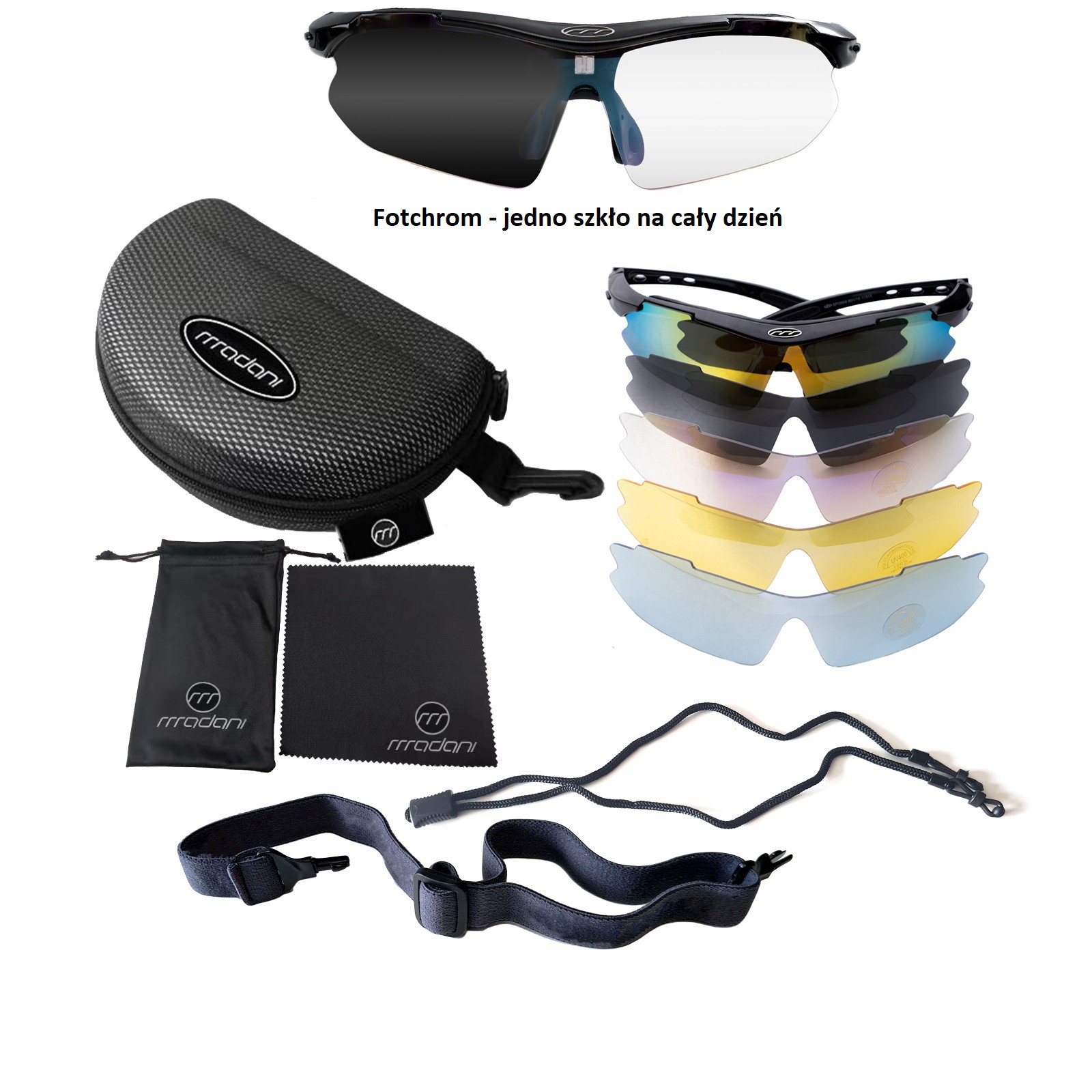 Fotochromowe okulary sportowe Madani SP0868 – nowoczesna ochrona i komfort dla aktywnych